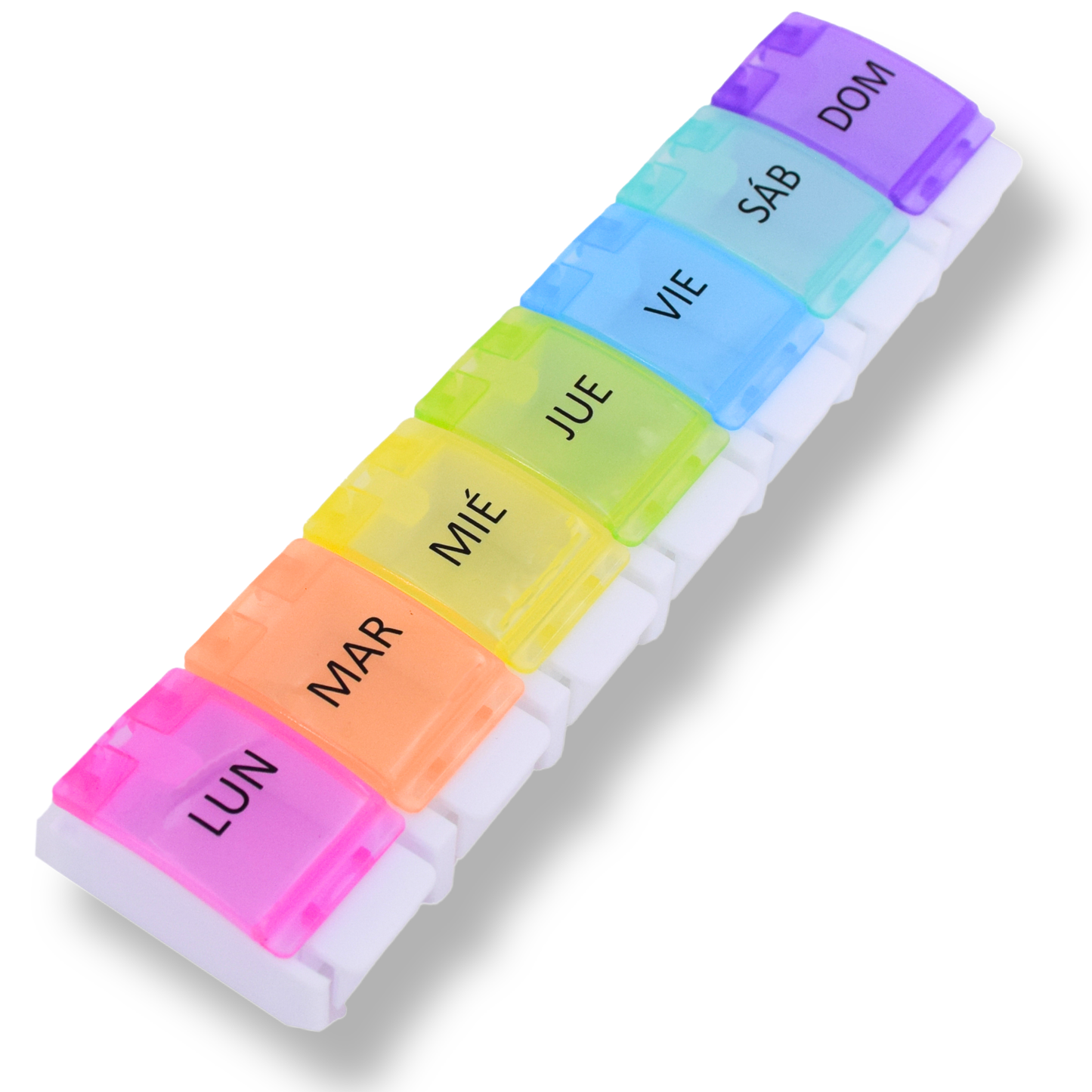 PILULIER SEMAINIER 1 PRISE (Barrette Ă  boutons) Espagnol