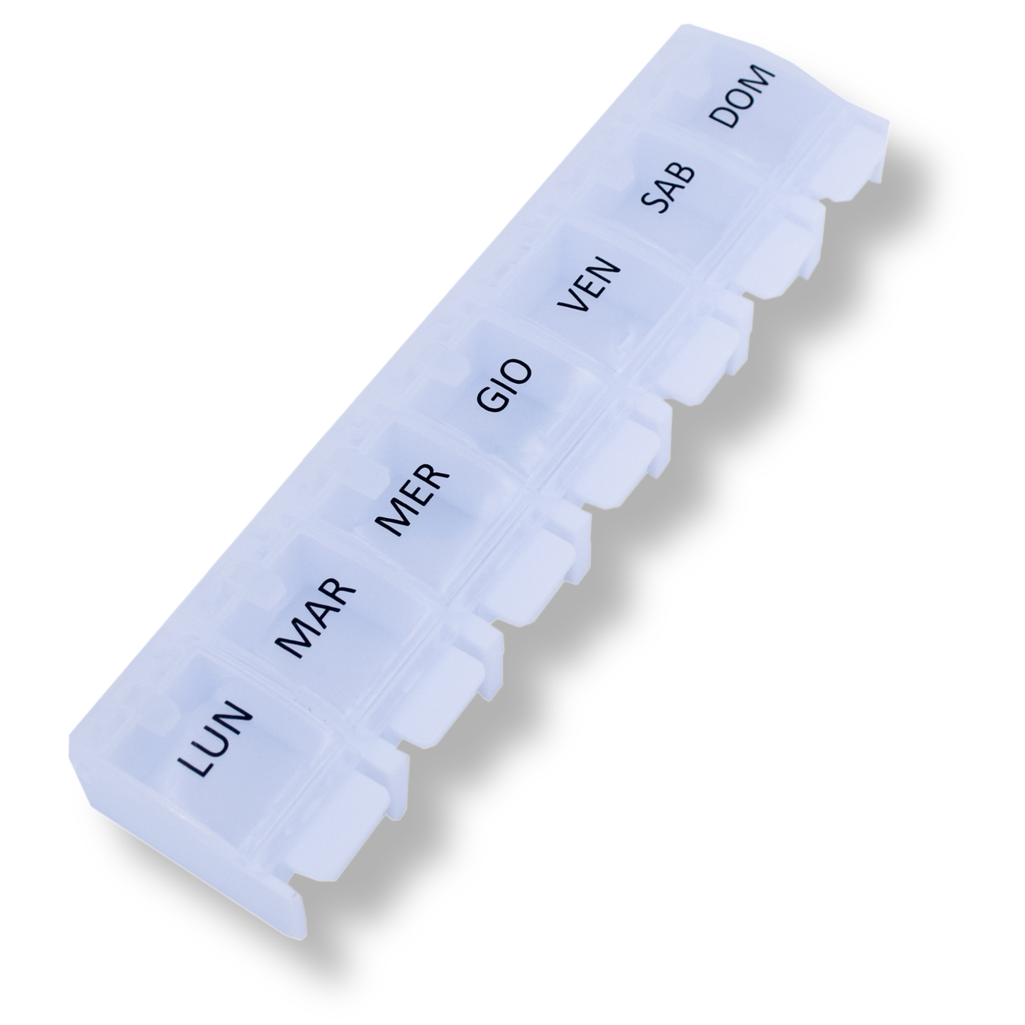 PILULIER SEMAINIER 1 PRISE (Barette Ă  boutons) Italien