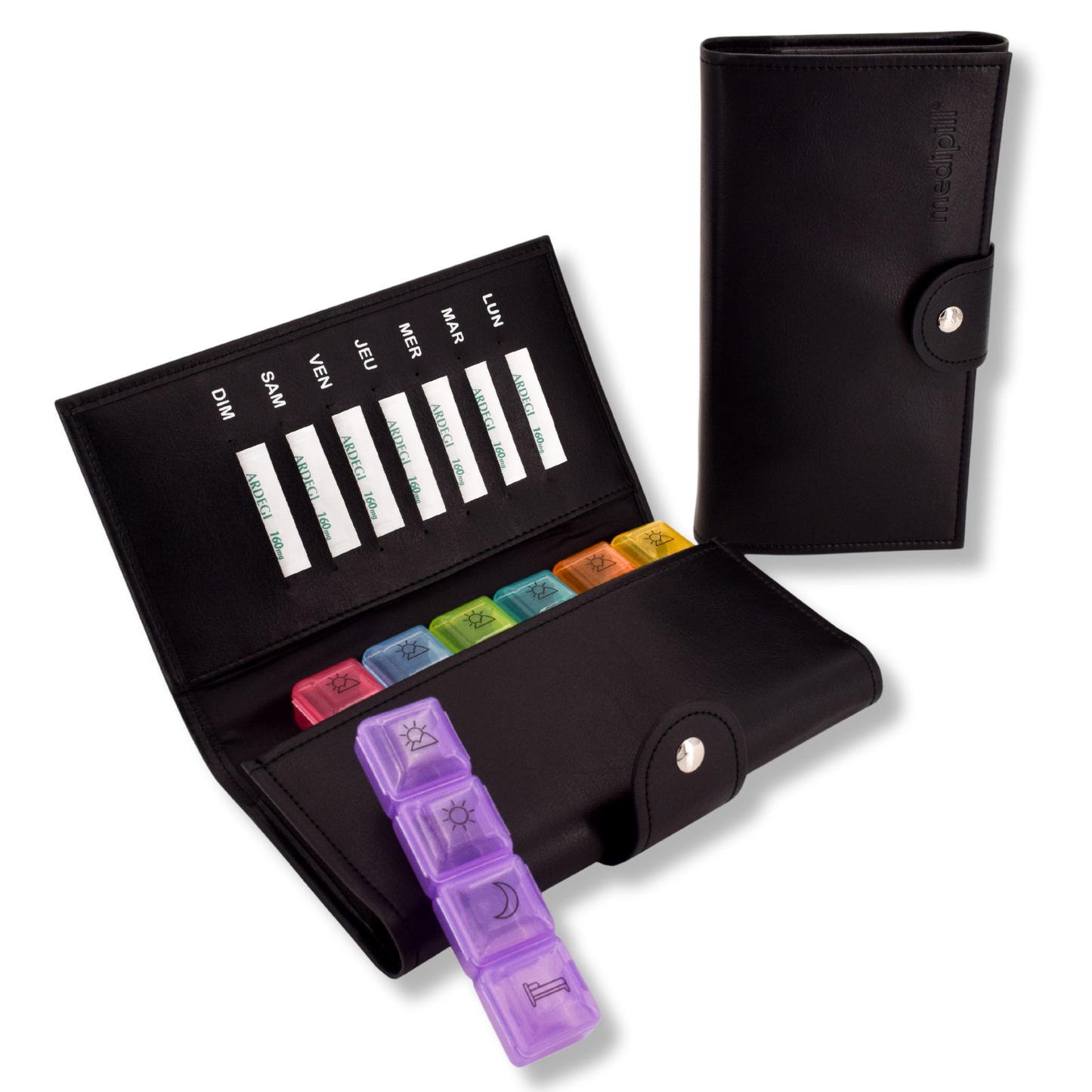 PILULIER SEMAINIER 4 PRISES (GRANDE POCHETTE)