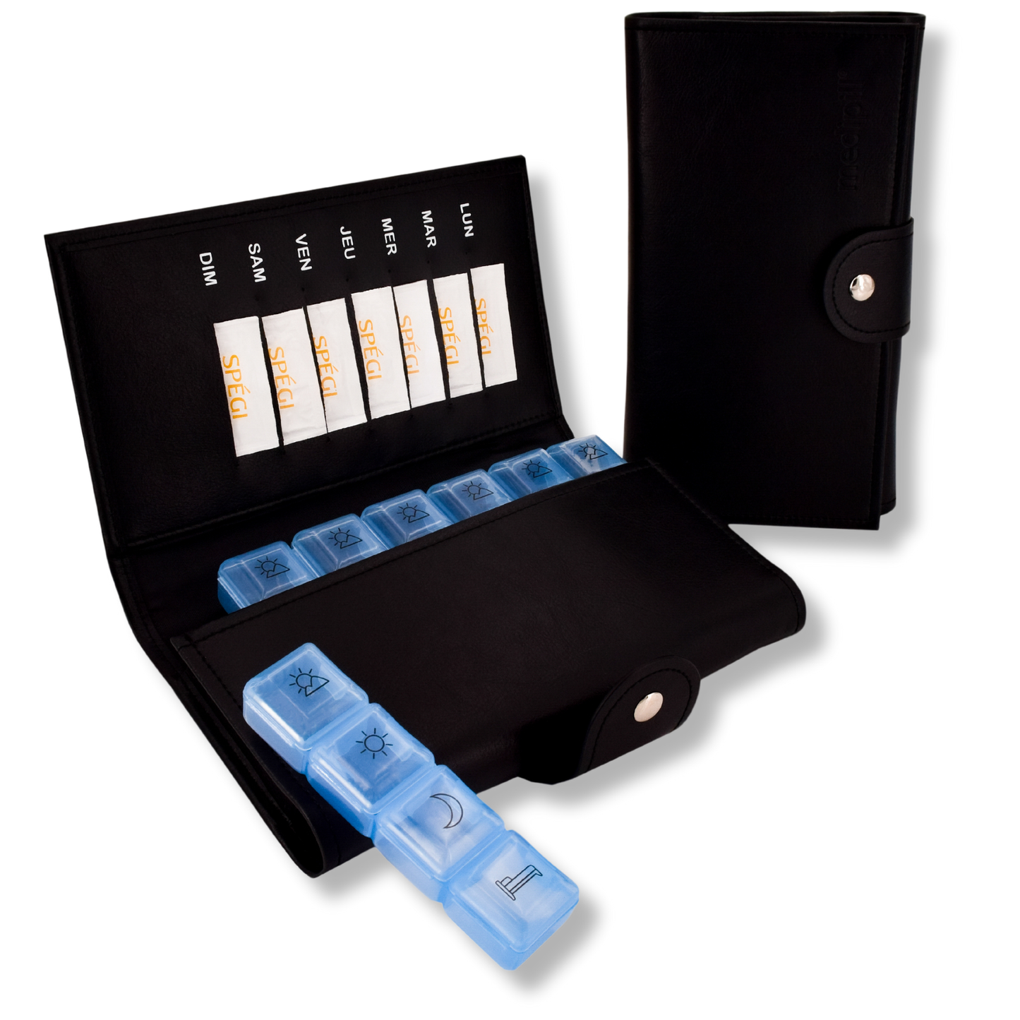 PILULIER SEMAINIER 4 PRISES (GRANDE POCHETTE)