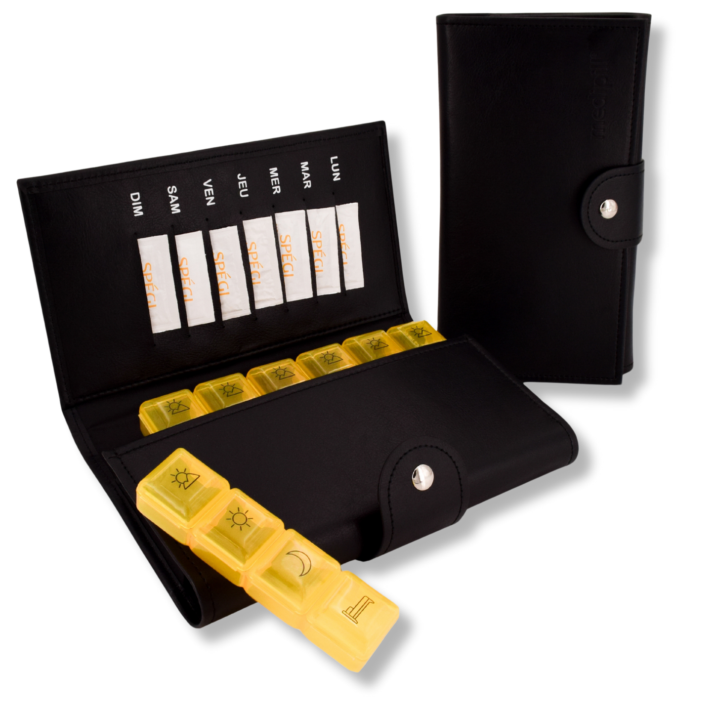 PILULIER SEMAINIER 4 PRISES (GRANDE POCHETTE)