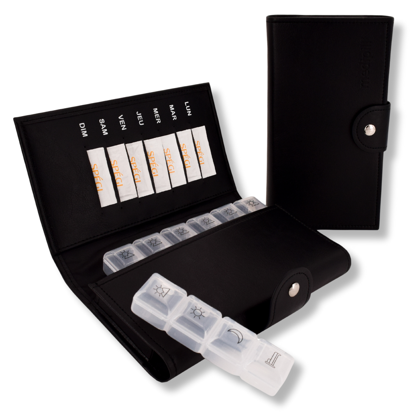 PILULIER SEMAINIER 4 PRISES (GRANDE POCHETTE)