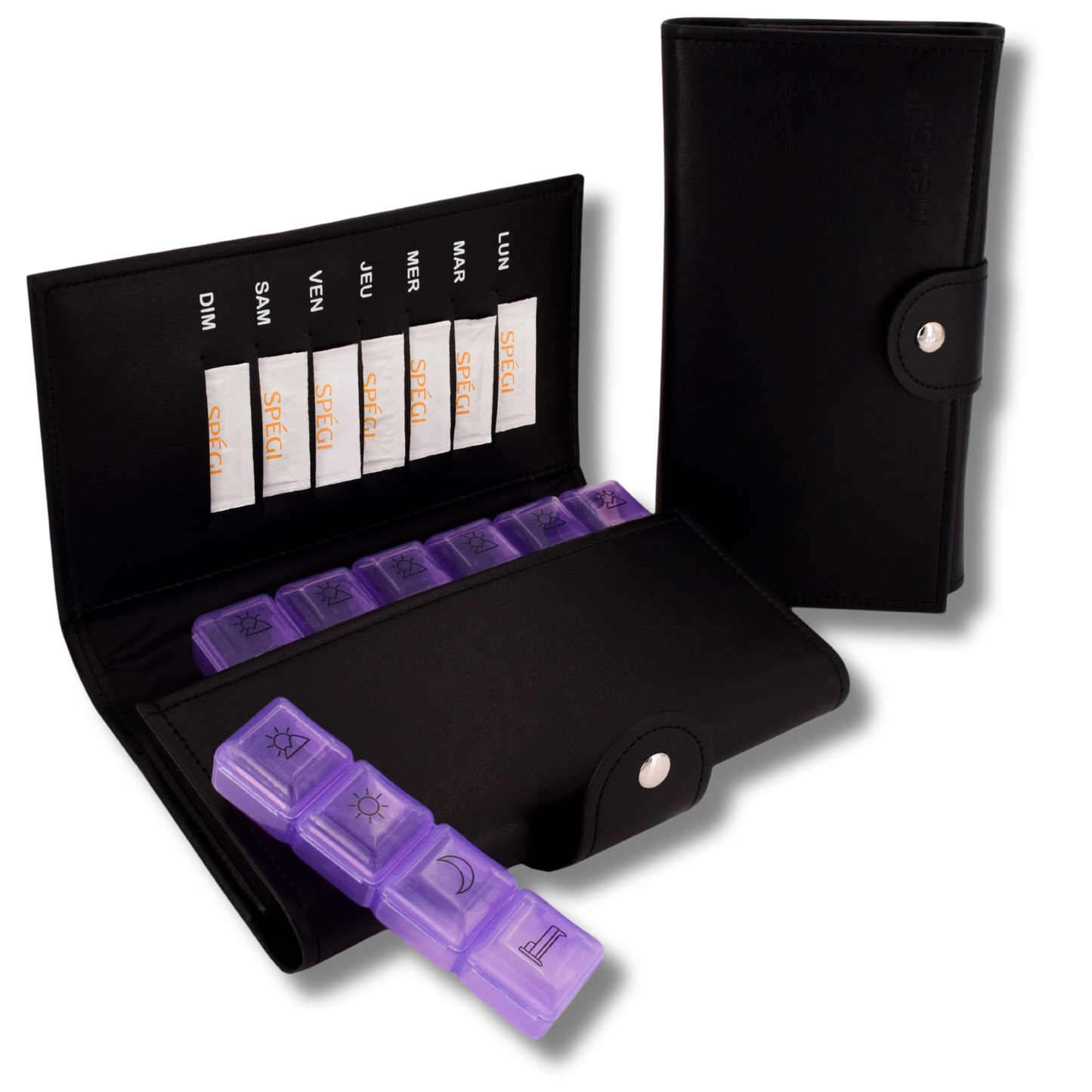 PILULIER SEMAINIER 4 PRISES (GRANDE POCHETTE)