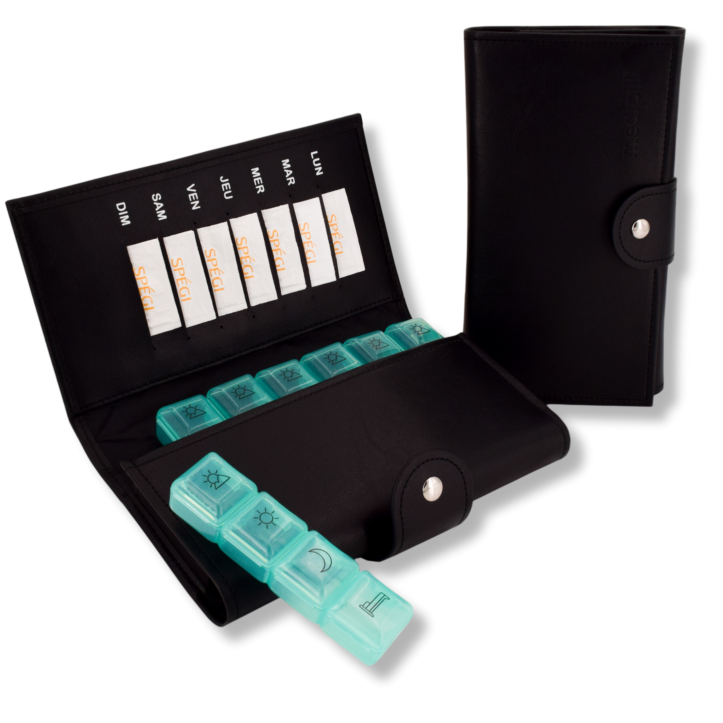 PILULIER SEMAINIER 4 PRISES (GRANDE POCHETTE)