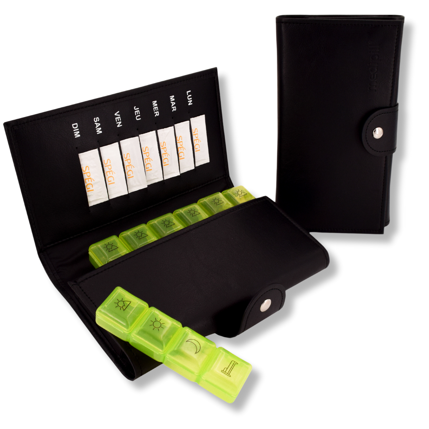 PILULIER SEMAINIER 4 PRISES (GRANDE POCHETTE)