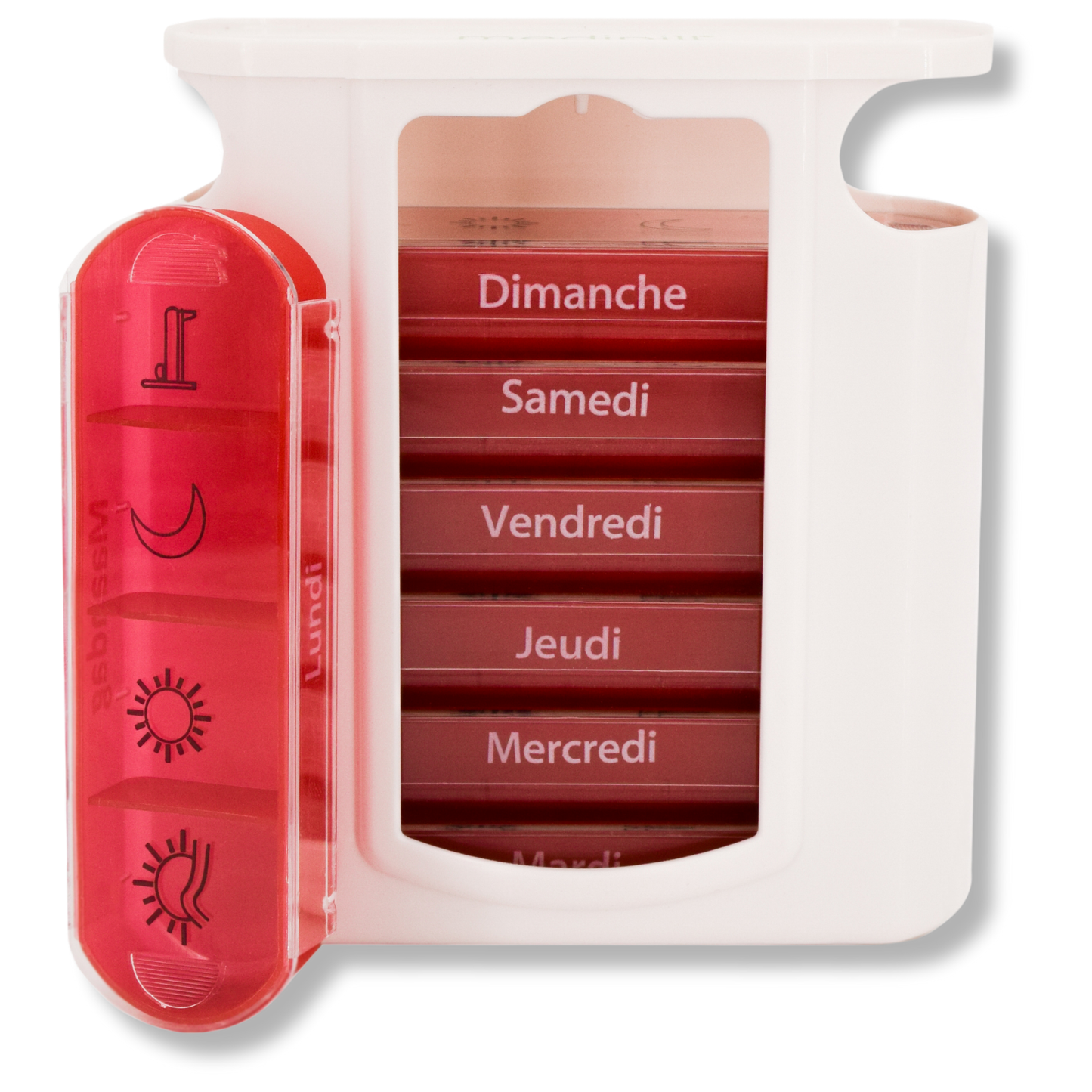 PILULIER SEMAINIER 4 PRISES (TOWER) Français & Néerlandais