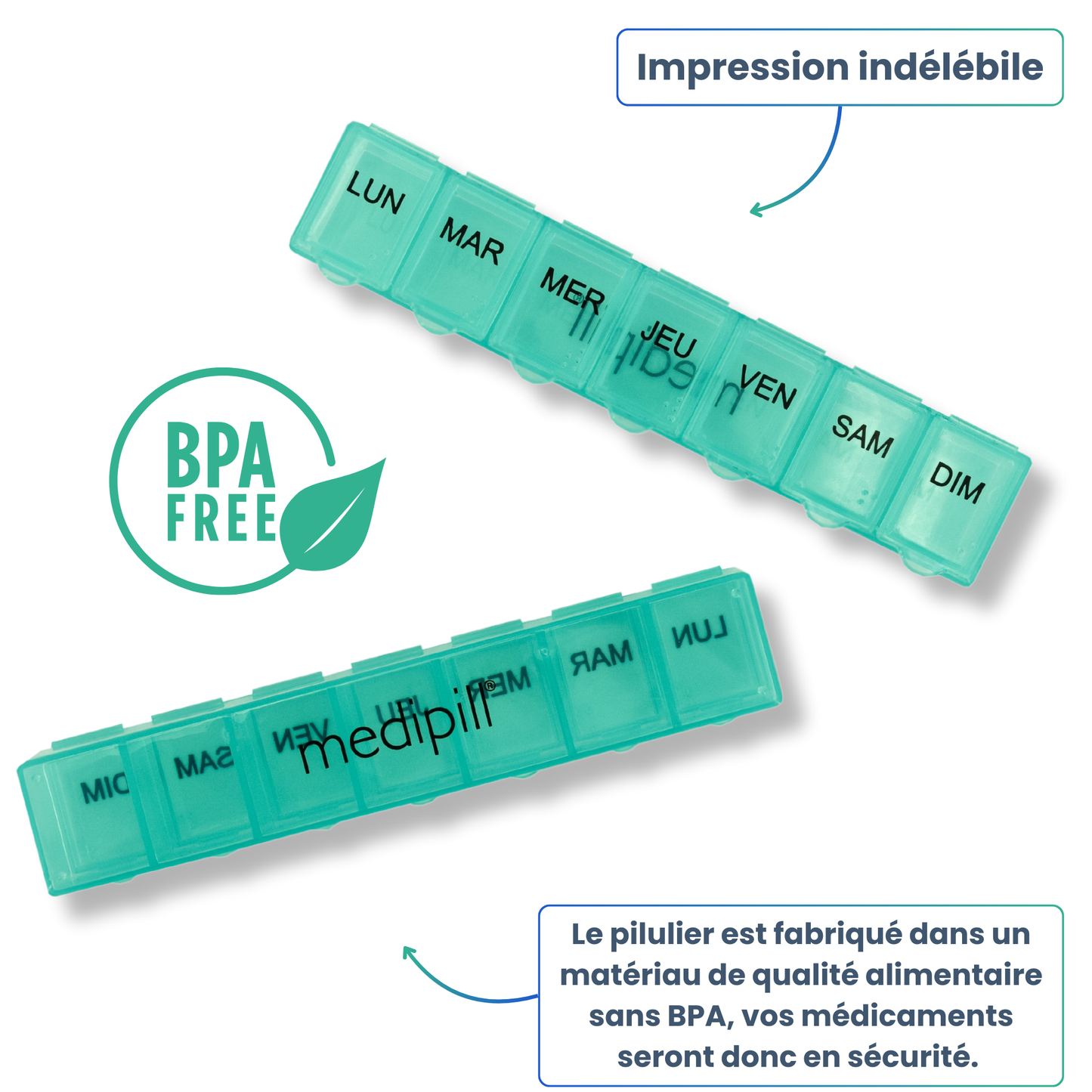 PILULIER SEMAINIER 1 PRISE (BARRETTE)