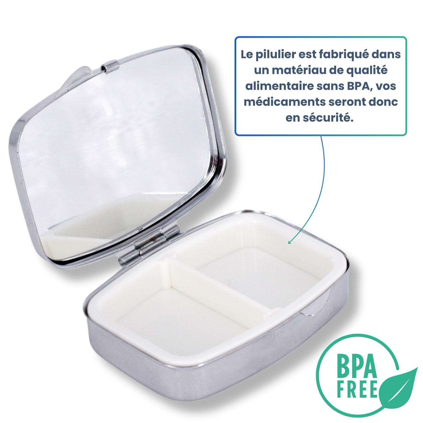 PILULIER JOURNALIER CARRE 2 PRISES