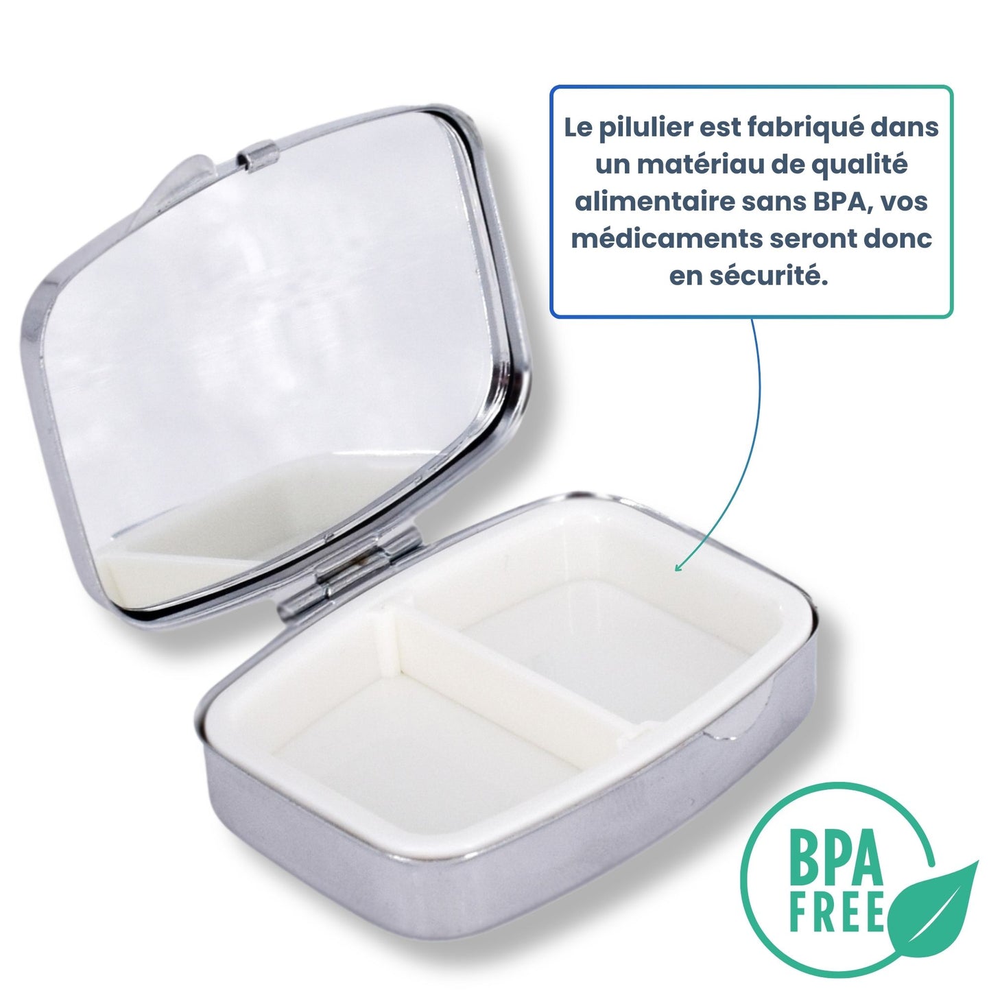PILULIER JOURNALIER CARRE 2 PRISES