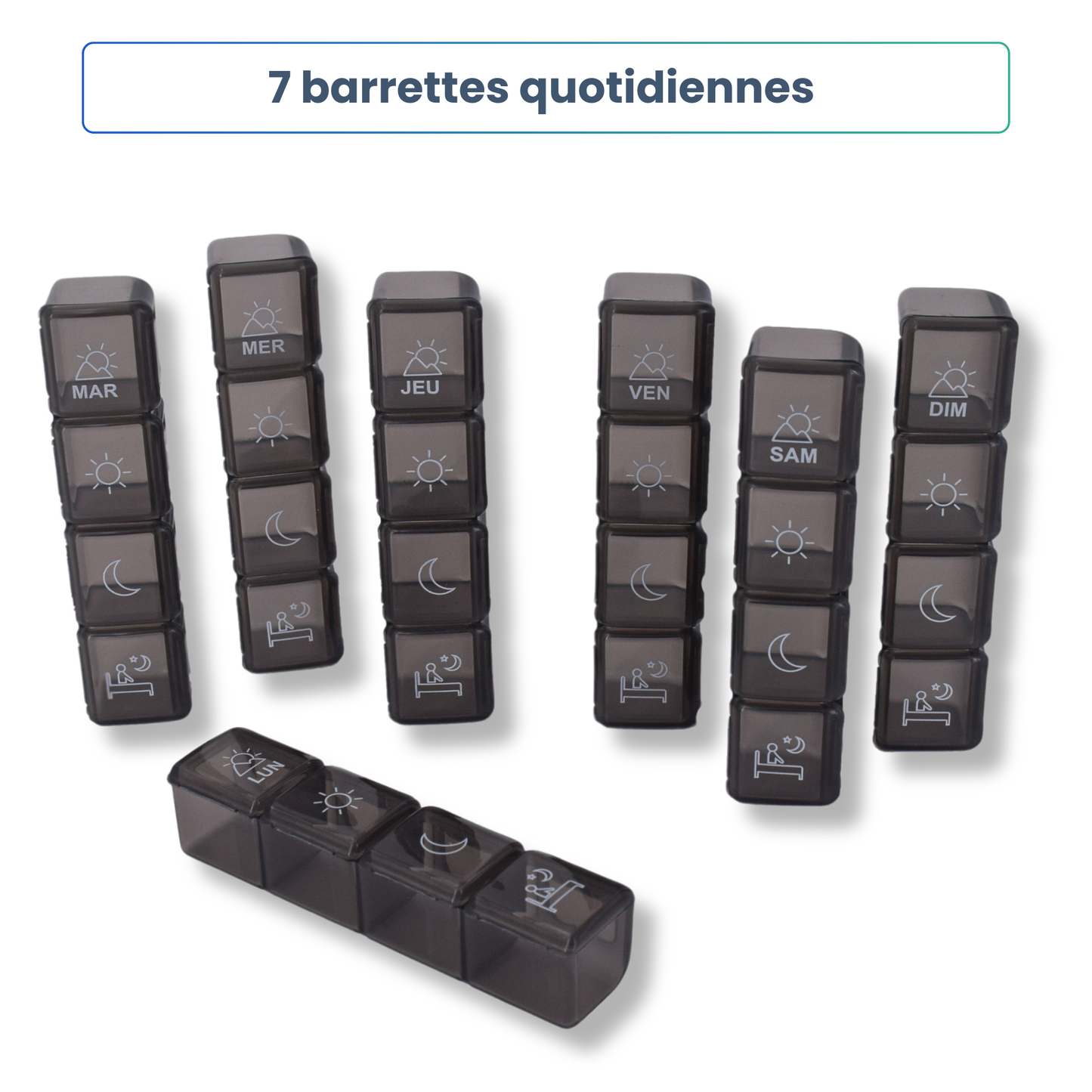 PILULIER SEMAINIER 4 PRISES (Box 28)