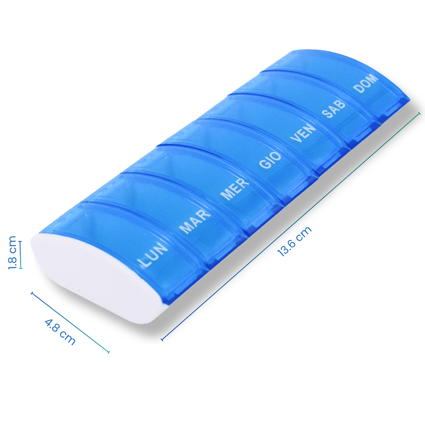 PILULIER SEMAINIER 1 PRISE (BARRETTE SMALL) ITALIEN