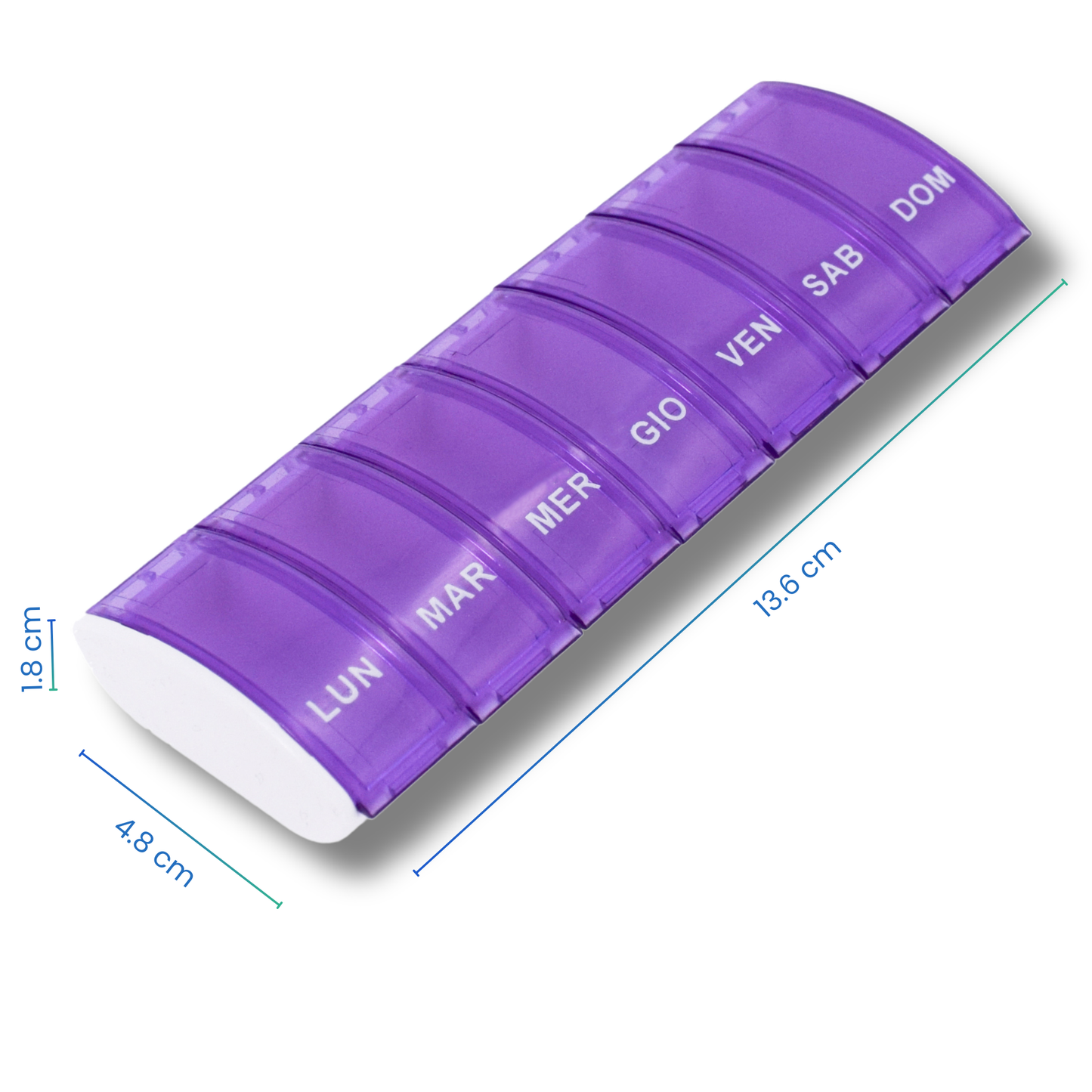 PILULIER SEMAINIER 1 PRISE (BARRETTE SMALL) ITALIEN