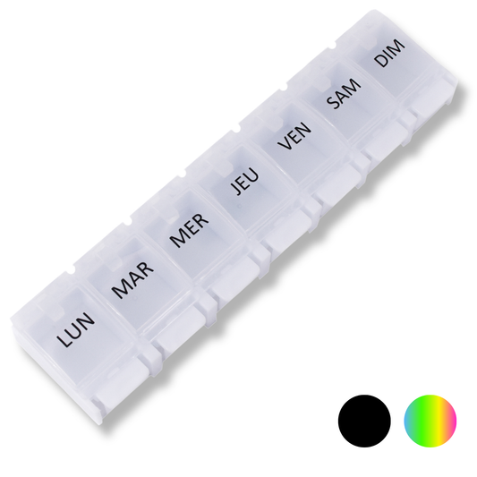 PILULIER SEMAINIER 1 PRISE (BARRETTE A BOUTON)