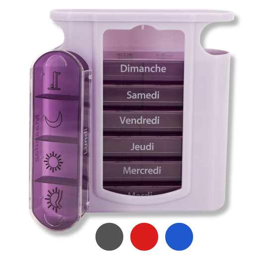 PILULIER SEMAINIER 4 PRISES (TOWER) Français & Néerlandais