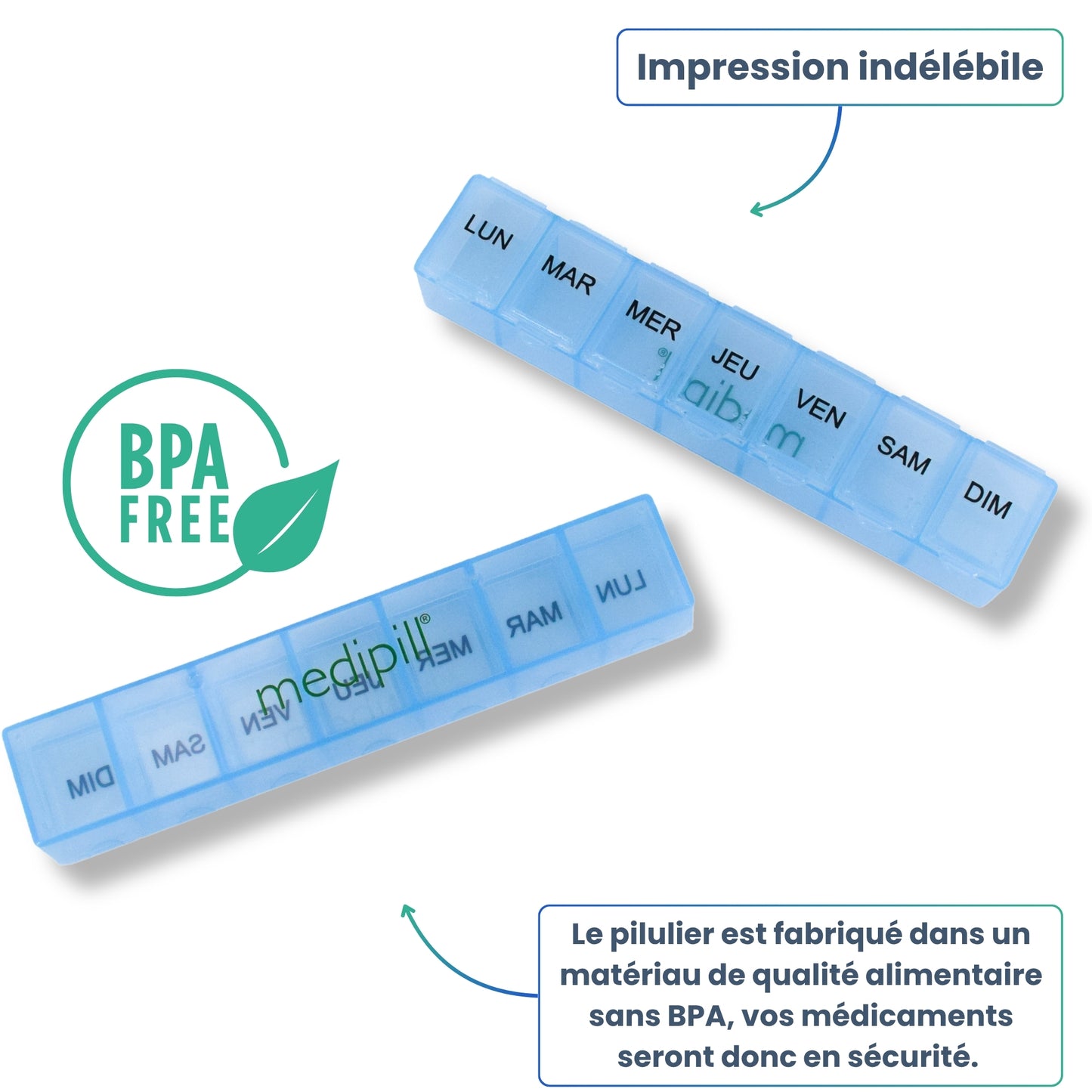 PILULIER SEMAINIER 1 PRISE (BARRETTE)