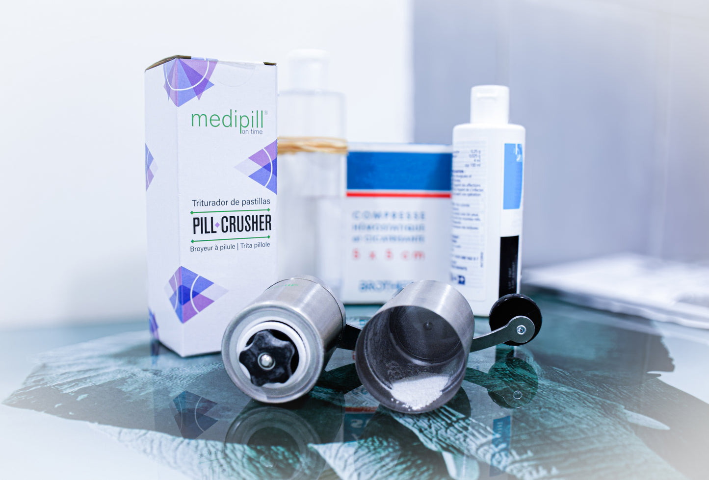 TRITURADORA DE TABLETAS DE ACERO