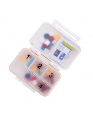 DAILY PILL BOX 6 COMPARTMENTS (RECTANGLE)